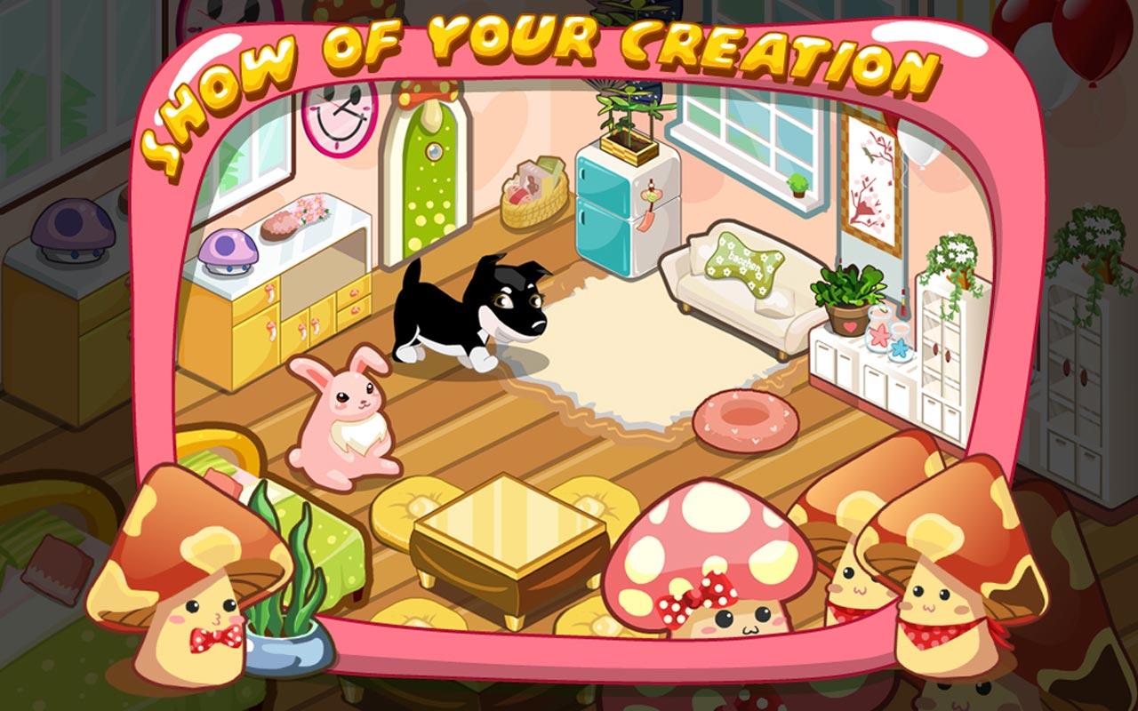Mushroom House Decoration Game - games for girls