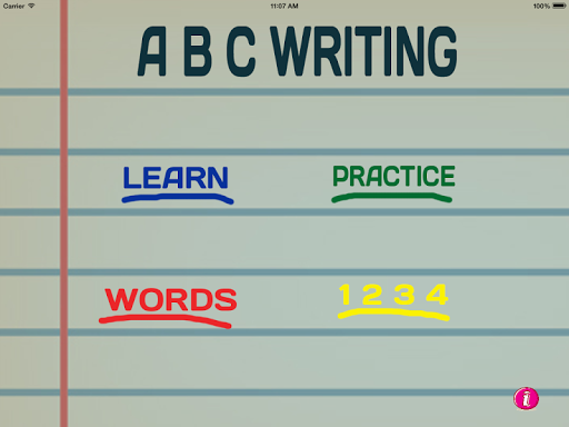 A B C writing - learn to write