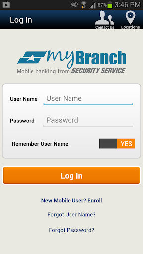 Security Service myBranch App