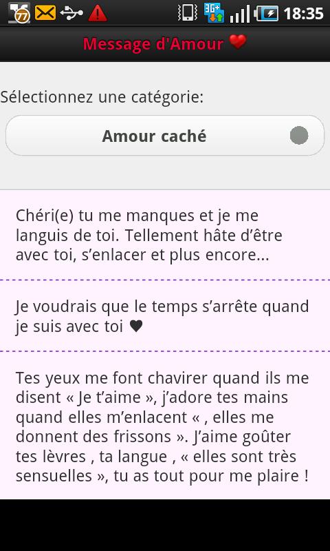 Phrases D' amour - screenshot
