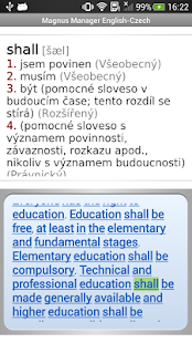 Magnus Czech Dictionaries Screenshots 5