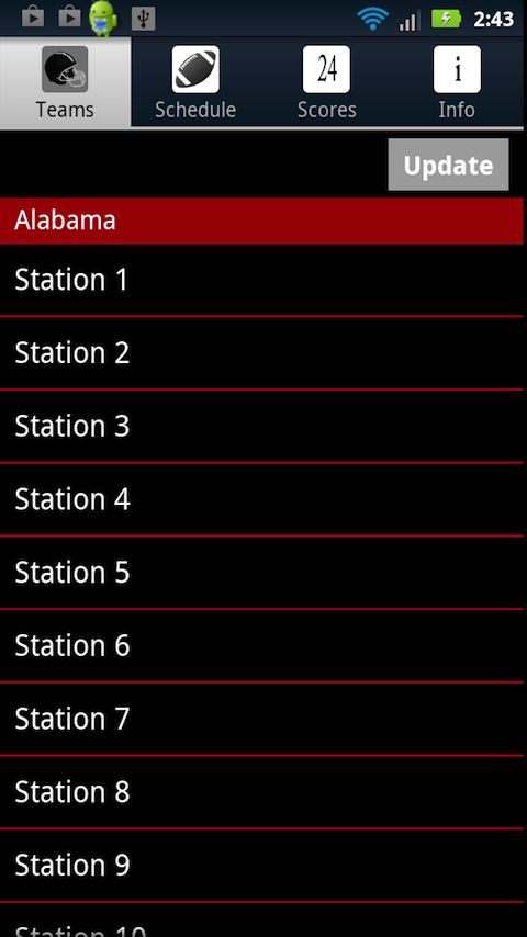 Android application Alabama Football Live screenshort