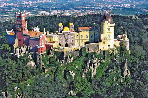 Pena-Palace-Sintra-Portugal - Pena National Palace in Sintra, Portugal.