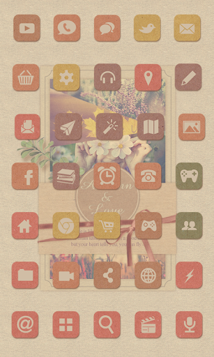 Autumn love icon Theme