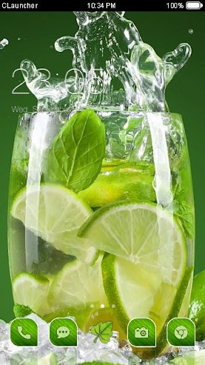 Lime in Glass C Launcher Theme