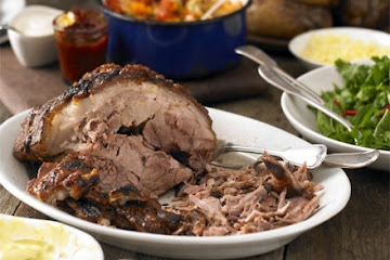 Slow-roast shoulder of pork