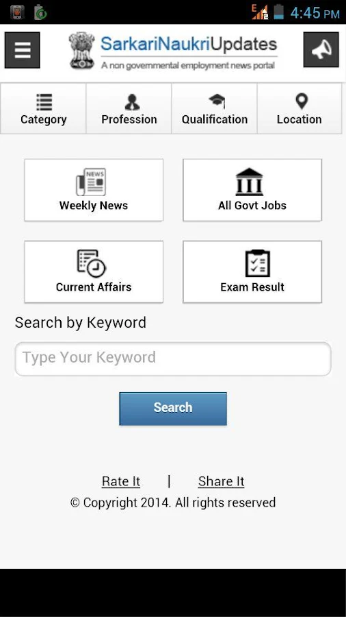    Govt Job search Sarkari Naukri- screenshot  