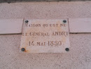 Plaque Général Andry