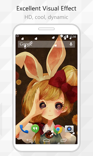 Rabbit Girl Live Wallpaper