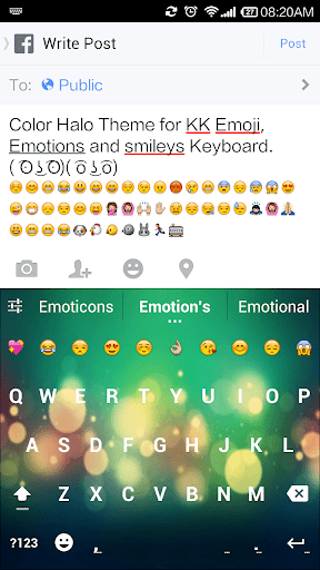 Color Halo Emoji Keyboard