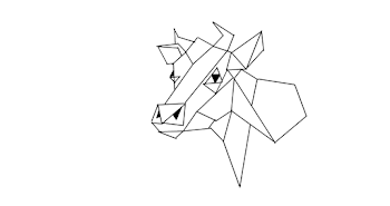 angular cow
