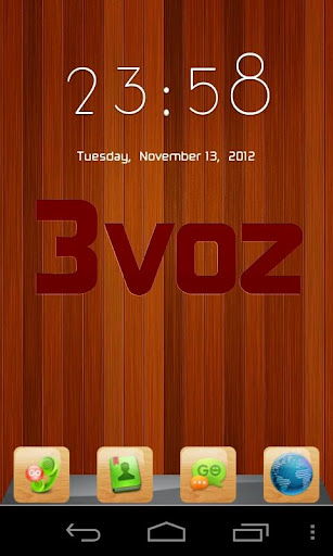 3voz GO Launcher Theme - Wood