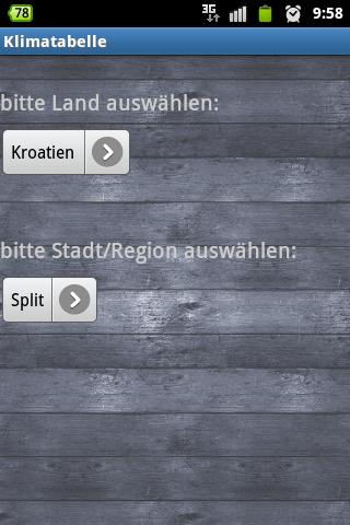 Air-table holiday planner Screen 2