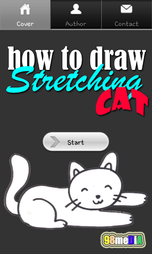 How to Draw Stretching Cat