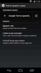 Conv. de texto em voz Google - screenshot thumbnail