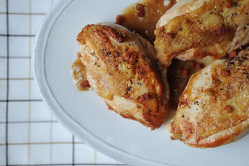 Pan-Roasted Chicken Breasts With Dijon Sauce &amp;amp; Crispy Pancetta