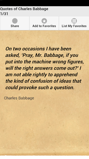 Quotes of Charles Babbage