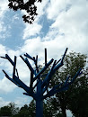 Blue Tree Sculpture