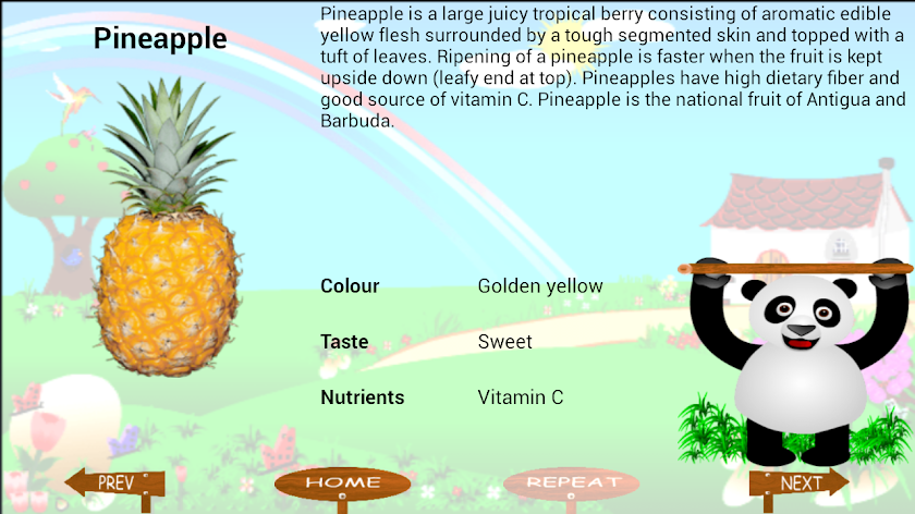 Kids Learning Animals Fruits. Screen 3