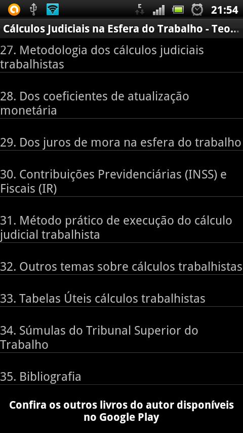 Cálculo Judicial Trabalhista Screen 3
