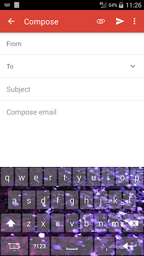 【免費個人化App】Purple Glitter Keyboard-APP點子