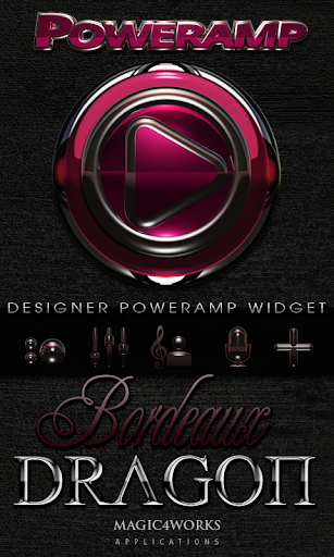 【免費個人化App】Poweramp Widget Bordeaux Drago-APP點子