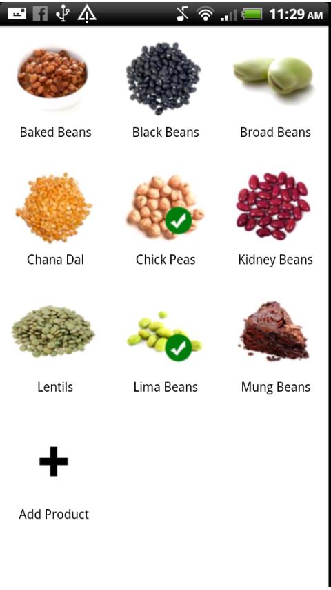 Super Foods Shopping List Screen 2