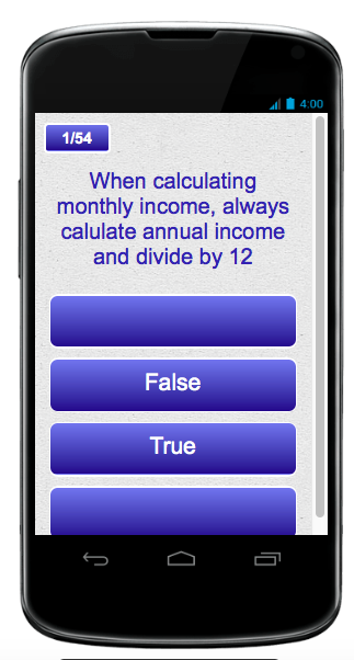 EZ MORTGAGE MATH NMLS  QUIZ Screen 2