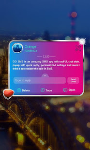 GO SMS PRO BEAUTY NIGHT THEME(圖6)-速報App