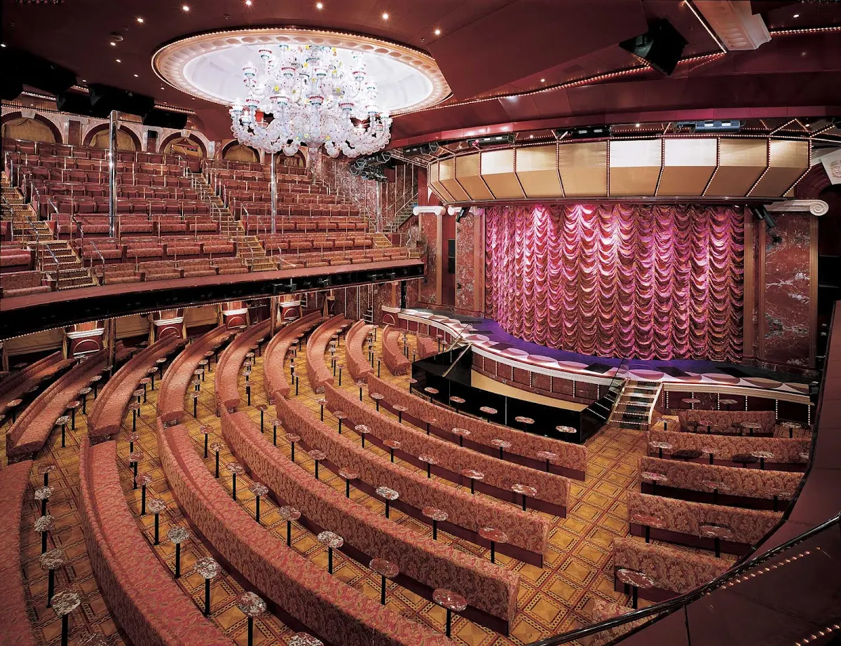 Carnival-Triumph-Rome-Lounge - Carnival Sunrise's Rome Lounge is the setting for professional shows and performances.