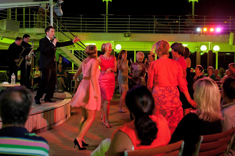 On Buble night, you can enjoy jazzy music and swingin' dances when you sail with Azamara.