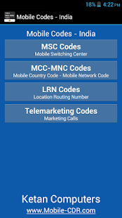 Mobile Codes of India - náhled