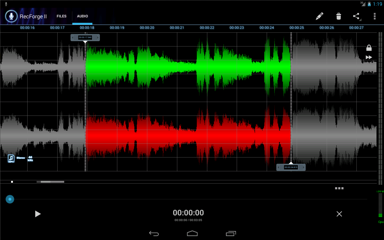 RecForge II Pro Audio Recorder - screenshot