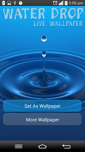 Water Drop Live Wallpaper