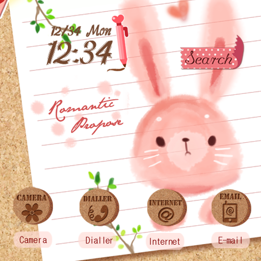 CUKI Theme Cuty Rabbit Note 娛樂 App LOGO-APP開箱王