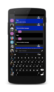 Free Download EvolveSMS Material Bars Blue APK