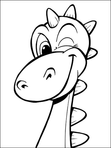 Coloring Book Dino For Kids