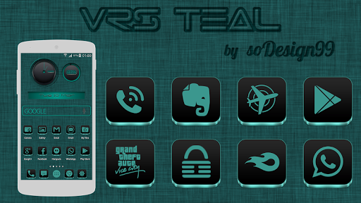 免費下載個人化APP|VRS Teal Icon Pack app開箱文|APP開箱王