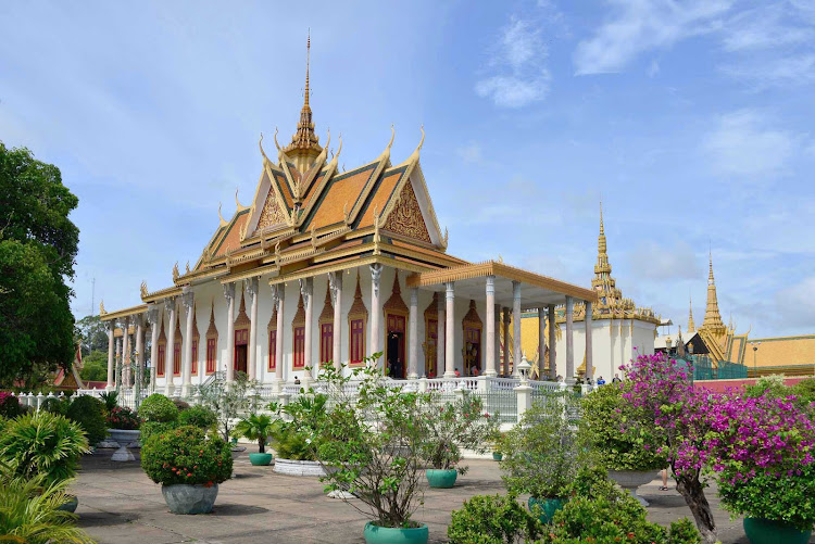 The Silver Pagoda in Phnom Penh, Cambodia.