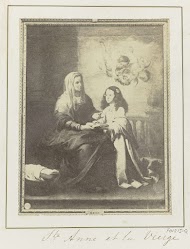 Fotoreproductie van een schilderij door Bartolomé Esteban Murillo, voorstellend Anna en haar dochter Maria