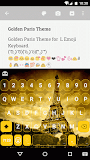 Golden Paris Emoji Keyboard