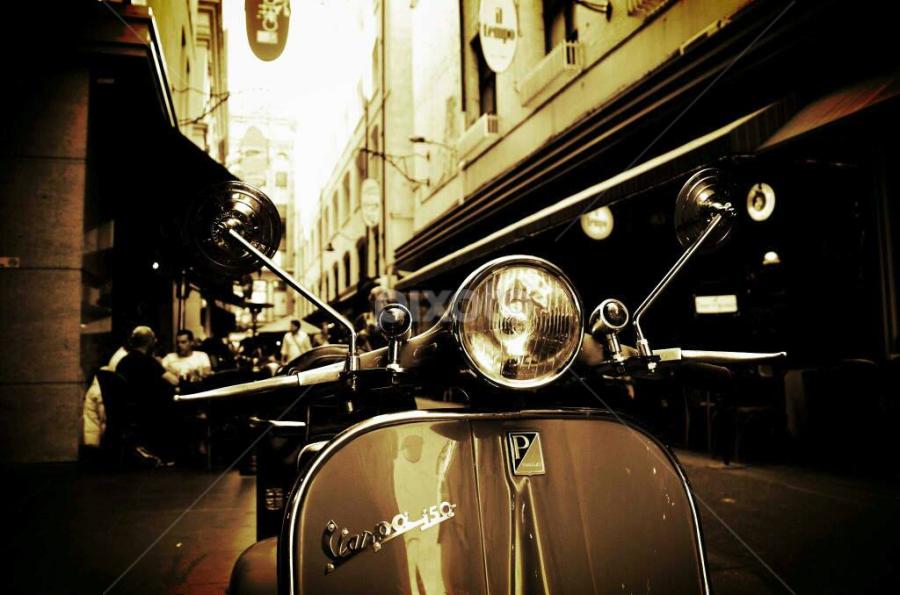 Degraves Street by Carey Carter - City,  Street & Park Street Scenes