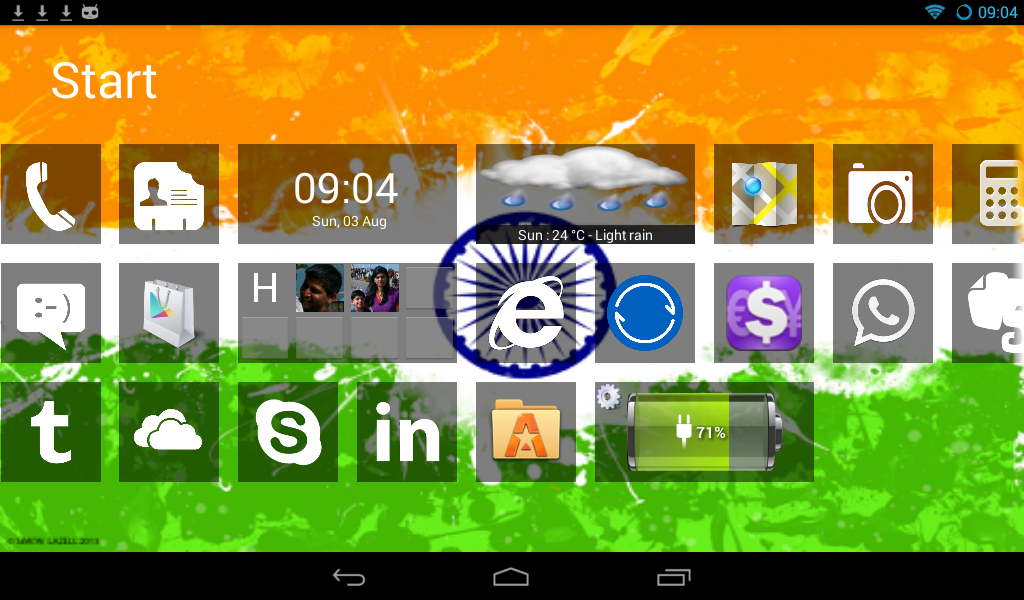 Home8+ like Windows 8 Launcher - screenshot
