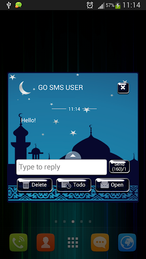 GO短信加强版的阿拉伯天空