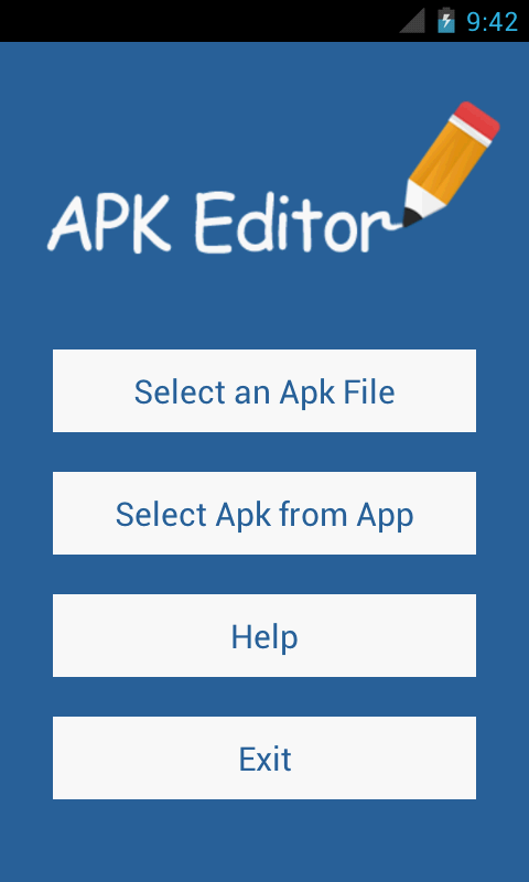 APK Editor Screen 1