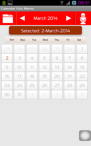 Calendar Voice Memo