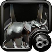 GO Launcher theme Black Elepha