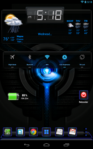 Next Launcher 3D Black n Black