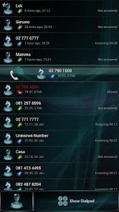 Lastest Dialer GlassAqua Metal theme APK for PC