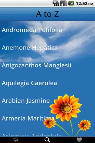 Android application Flowers Atlas screenshort